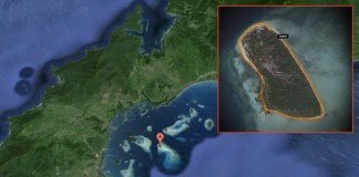 Pandan Island, Philippines map.