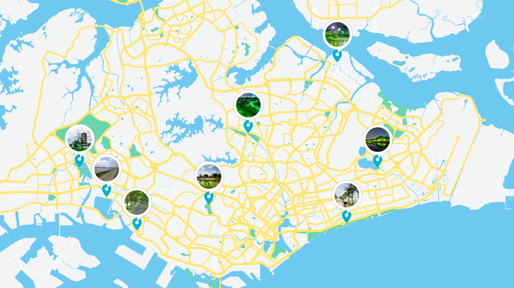 singapore running routes map