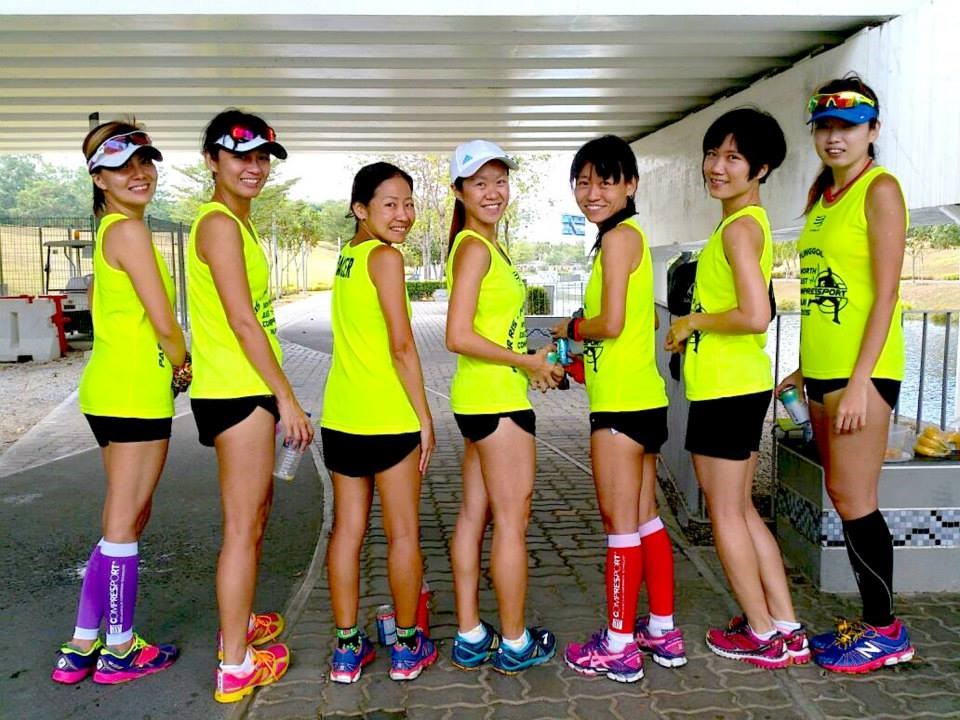Ezann's first time as a pacer at the North East Compressport Run 2015
