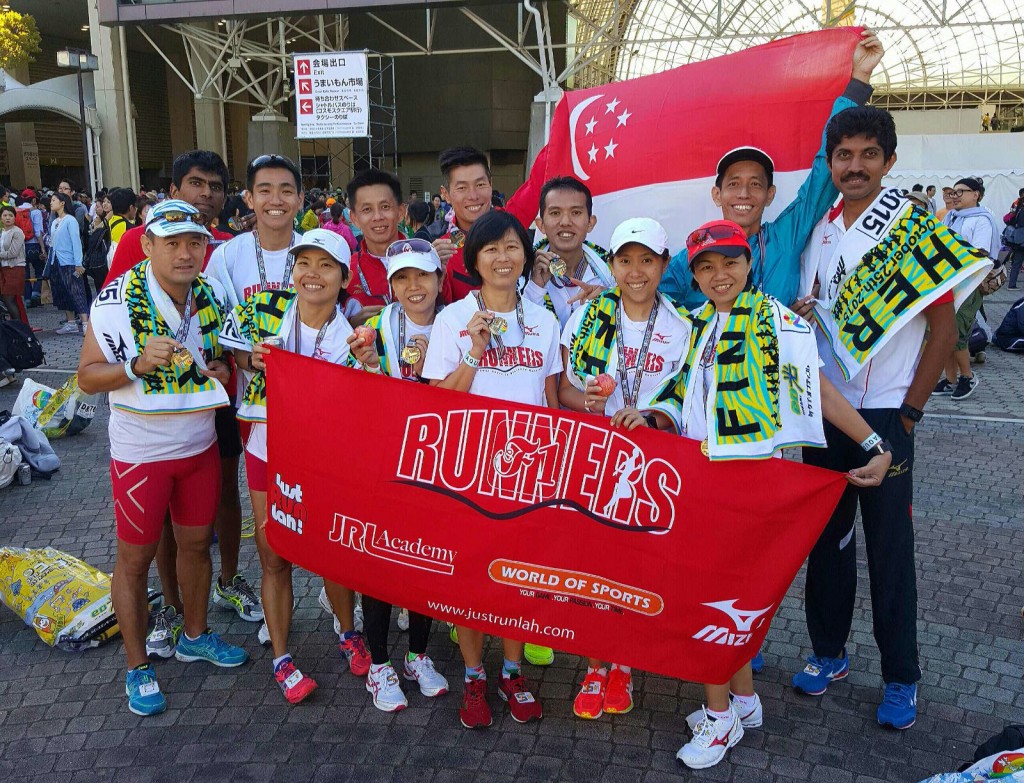 All smiles from the F1 Runners