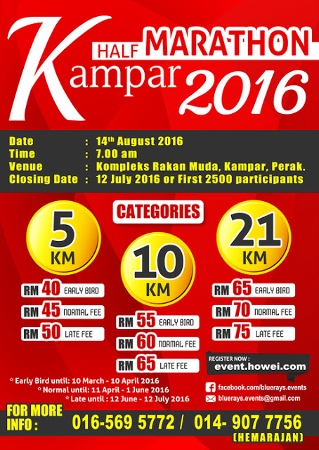 Kampar Half Marathon 2016