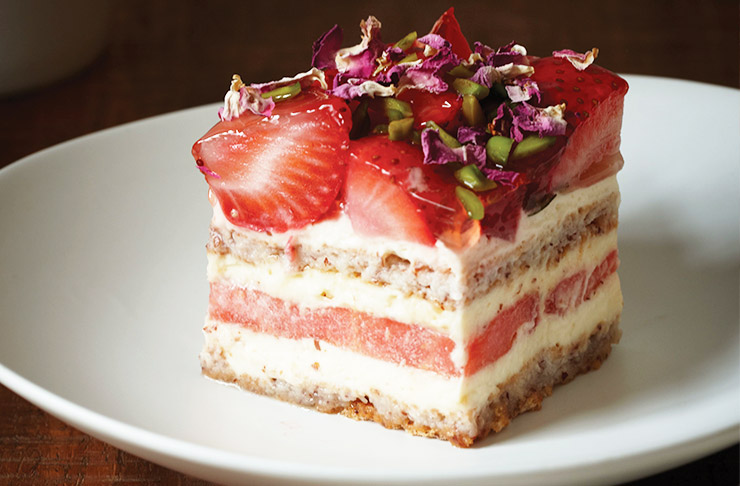 Black-star-pastry-strawberry-watermelon-cake