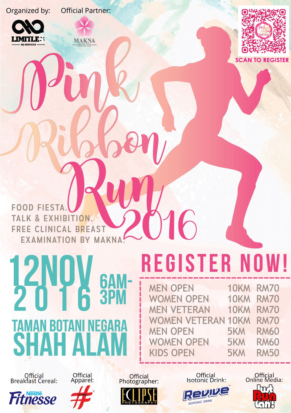 Run For Breast Cancer Pink Ribbon Run 2016 Justrunlah