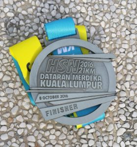 Finisher medal. Nicely made and well earned.