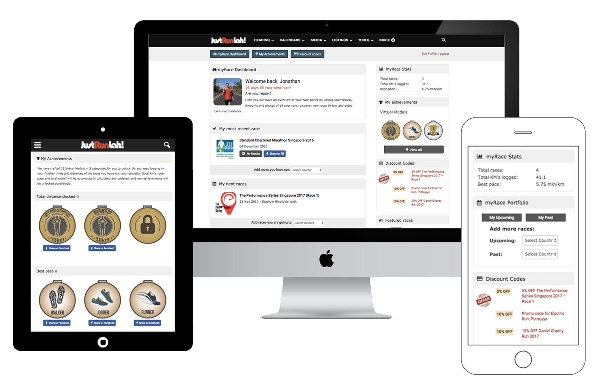 myRace Dashboard
