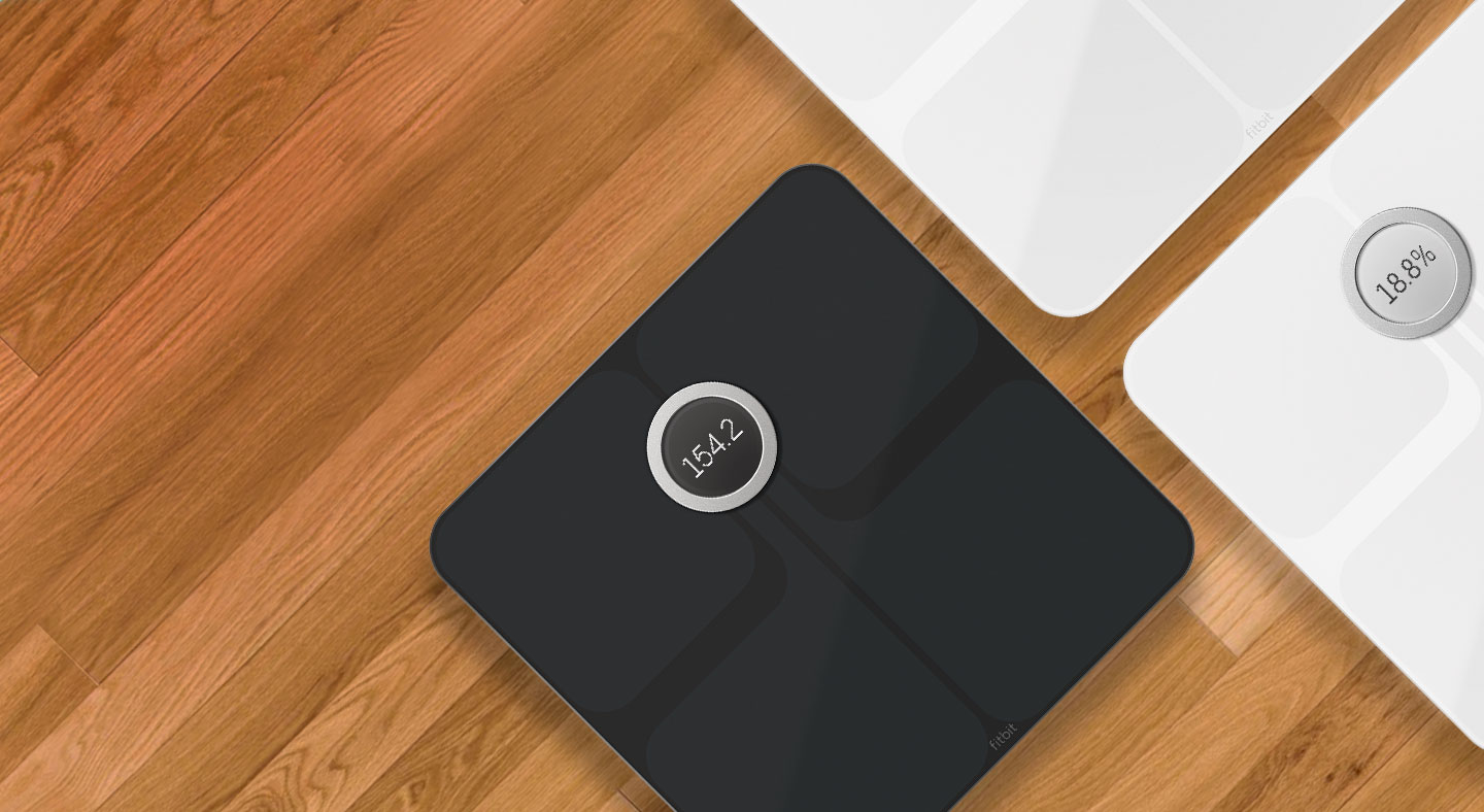  Fitbit Aria 2 Wi-Fi Smart Scale, Black : Health & Household