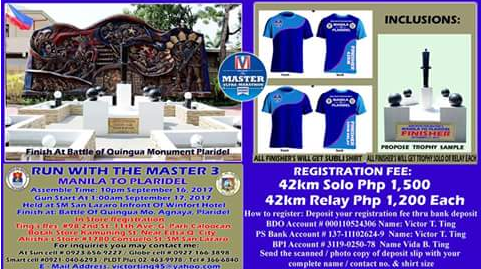 Manila To Plaridel Marathon 2017