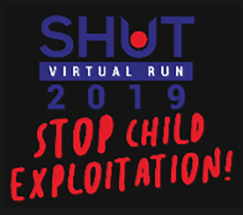 Logo of Shut: Stop Child Exploitation Virtual Run 1.0 2019