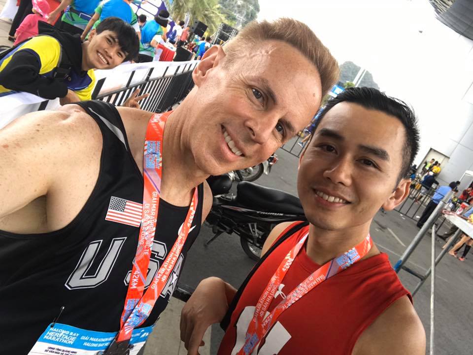 Marathoners at the Finish Line
