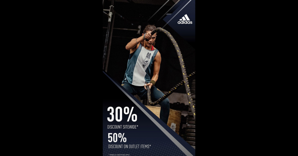 30% off Adidas Storewide with Free Shipping! JustRunLah!