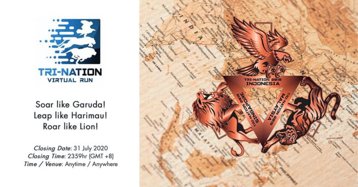 Logo of Tri-Nation Virtual Run 2020