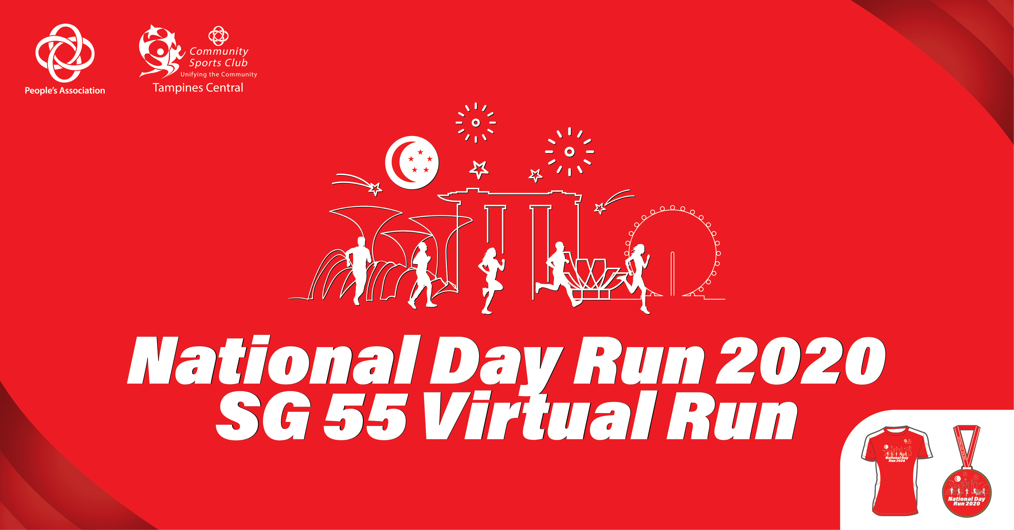 Logo of National Day Run 2020 SG55 Virtual Run