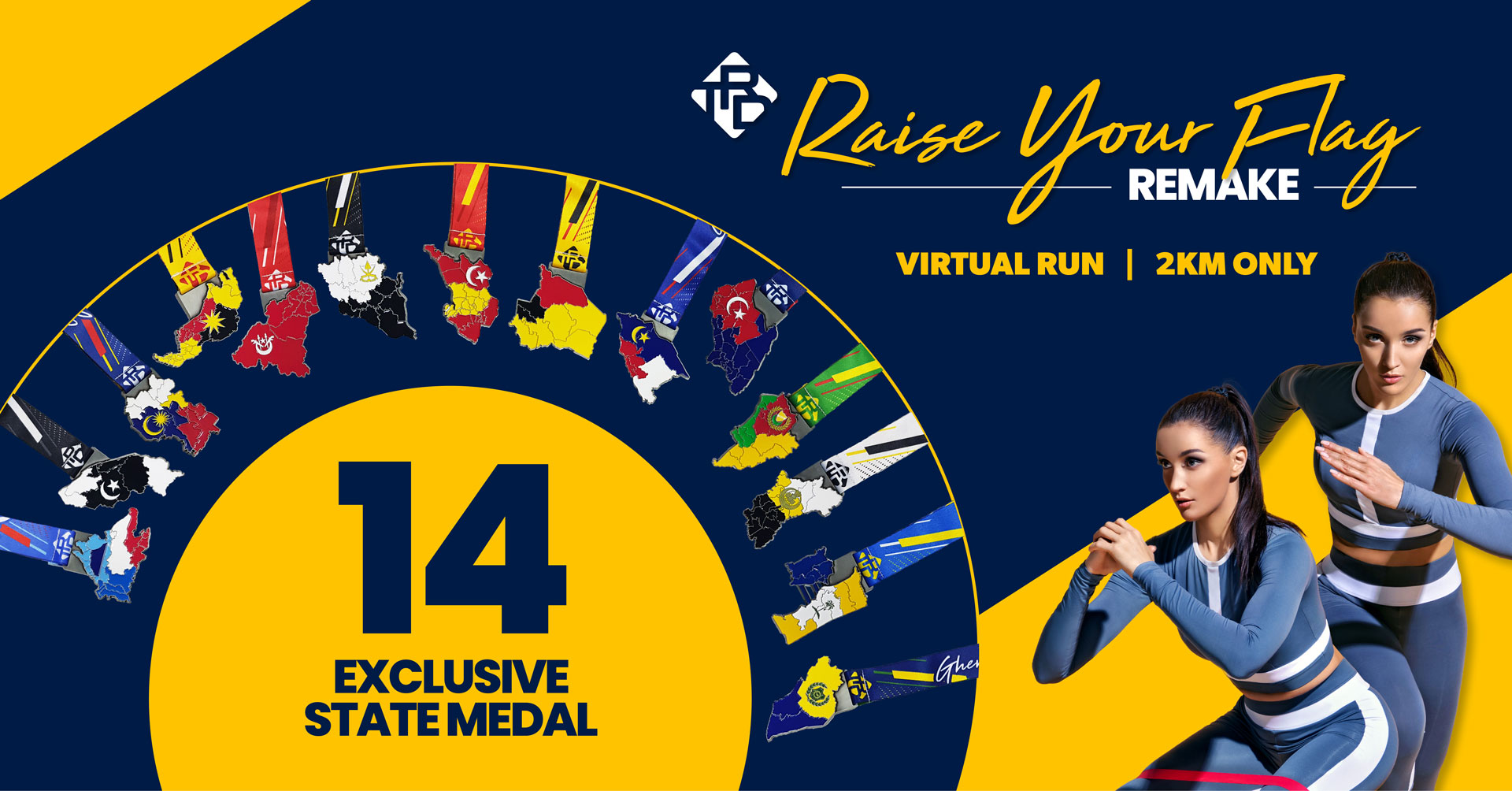 Logo of TRD Raise Your Flag Remake Virtual Run 2021