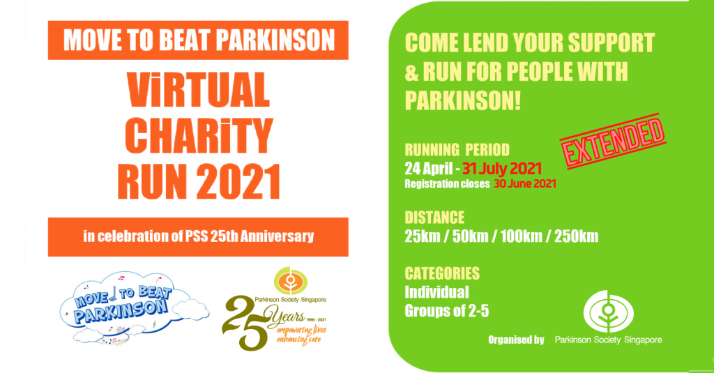 [Virtual] – Move to Beat Parkinson Virtual Charity Run 2021