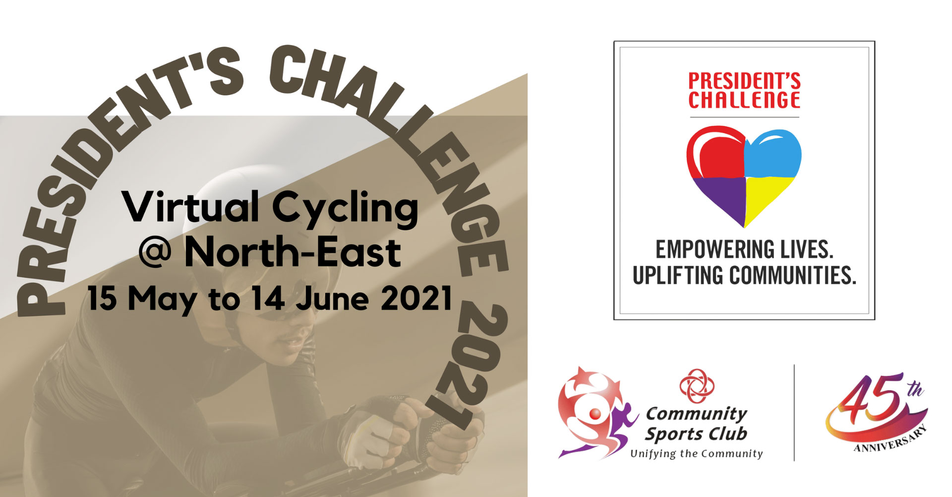 Logo of President’s Challenge 2021 Virtual Cycling @ North-East