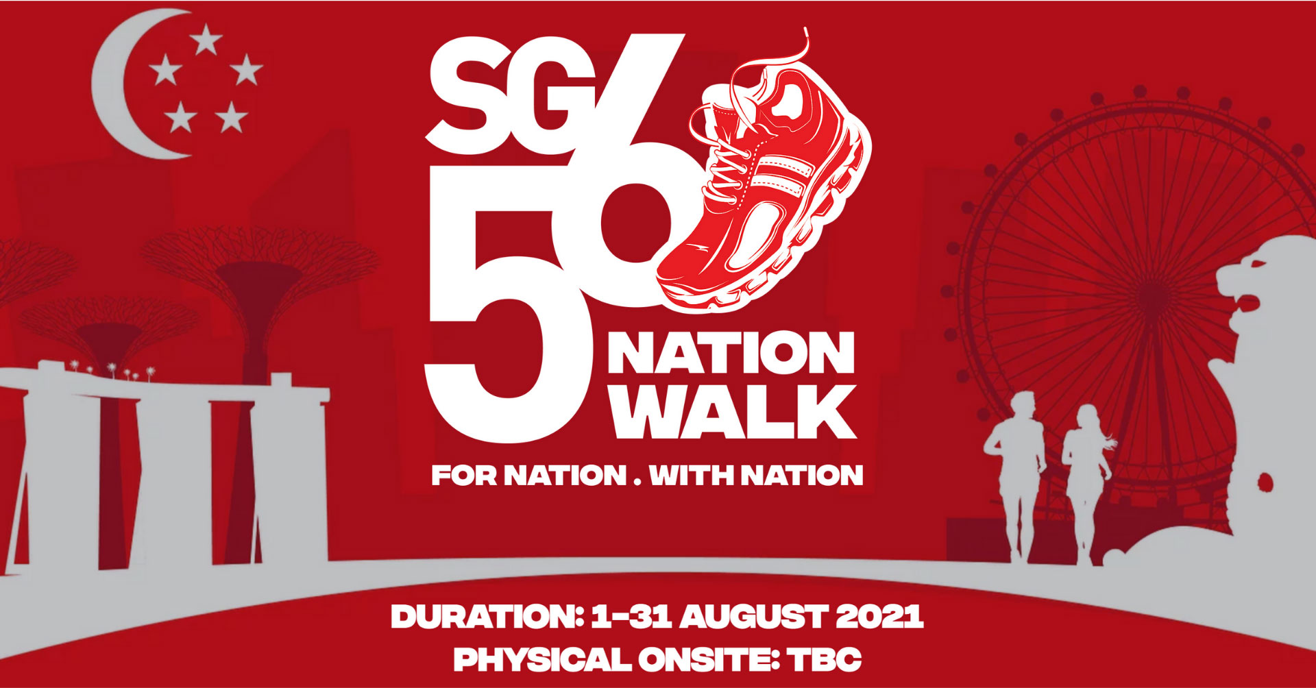 Logo of SG56 Nation Walk 2021