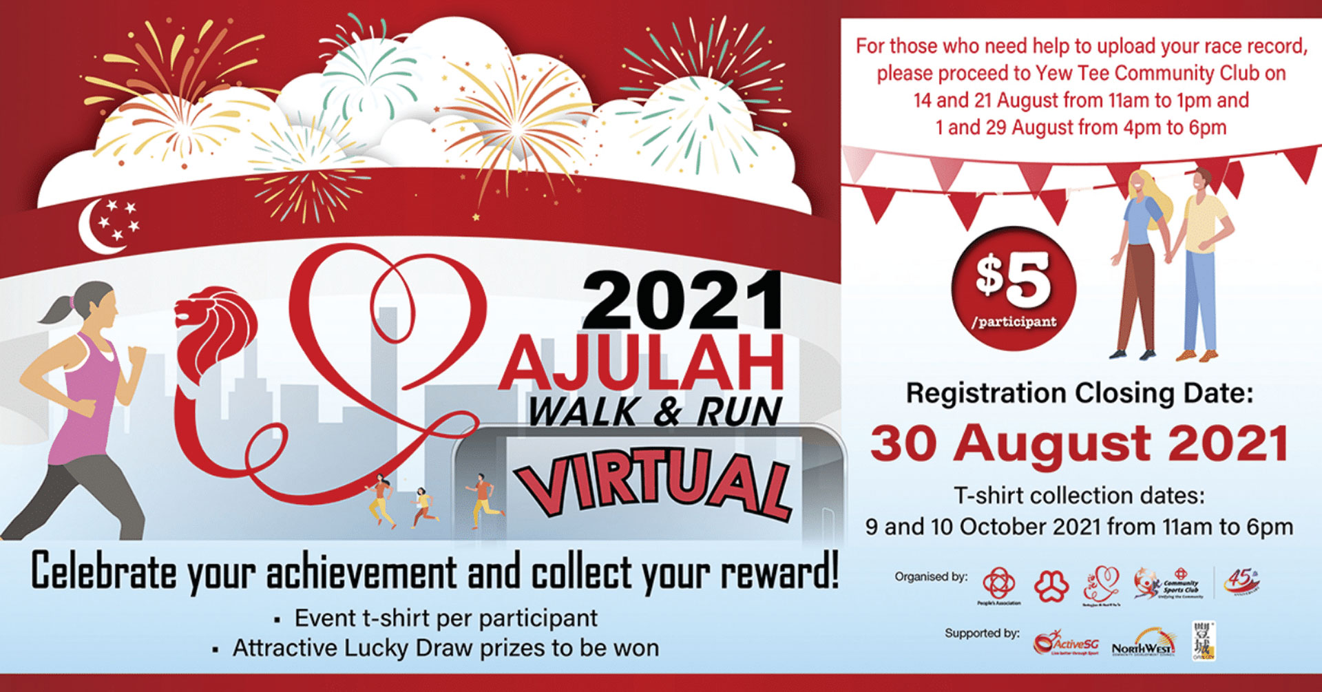 Logo of Majulah Walk & Run 2021 – Virtual