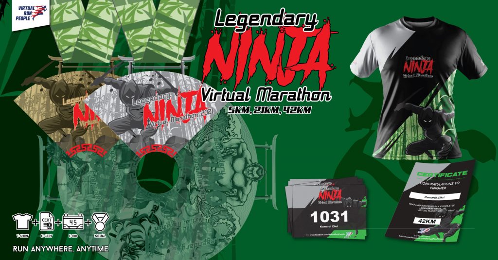 [Virtual] – Legendary Ninja Virtual Marathon