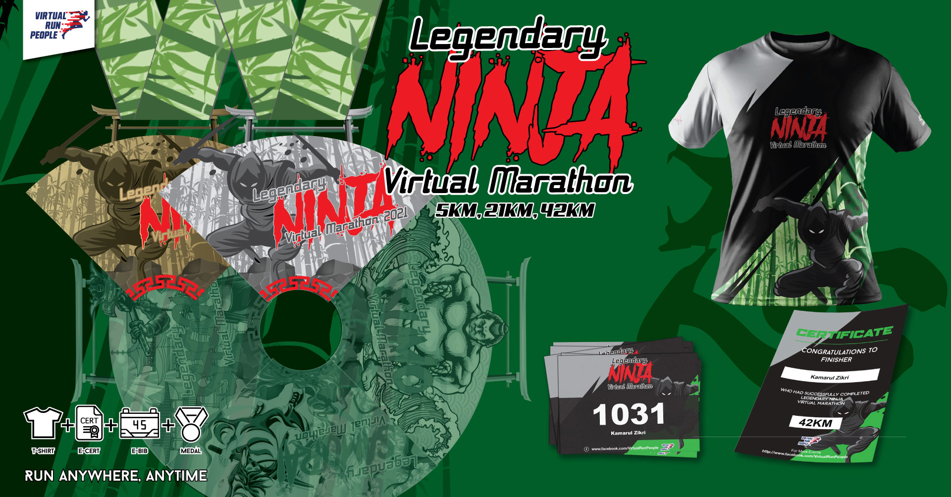 Logo of Legendary Ninja Virtual Marathon 2021
