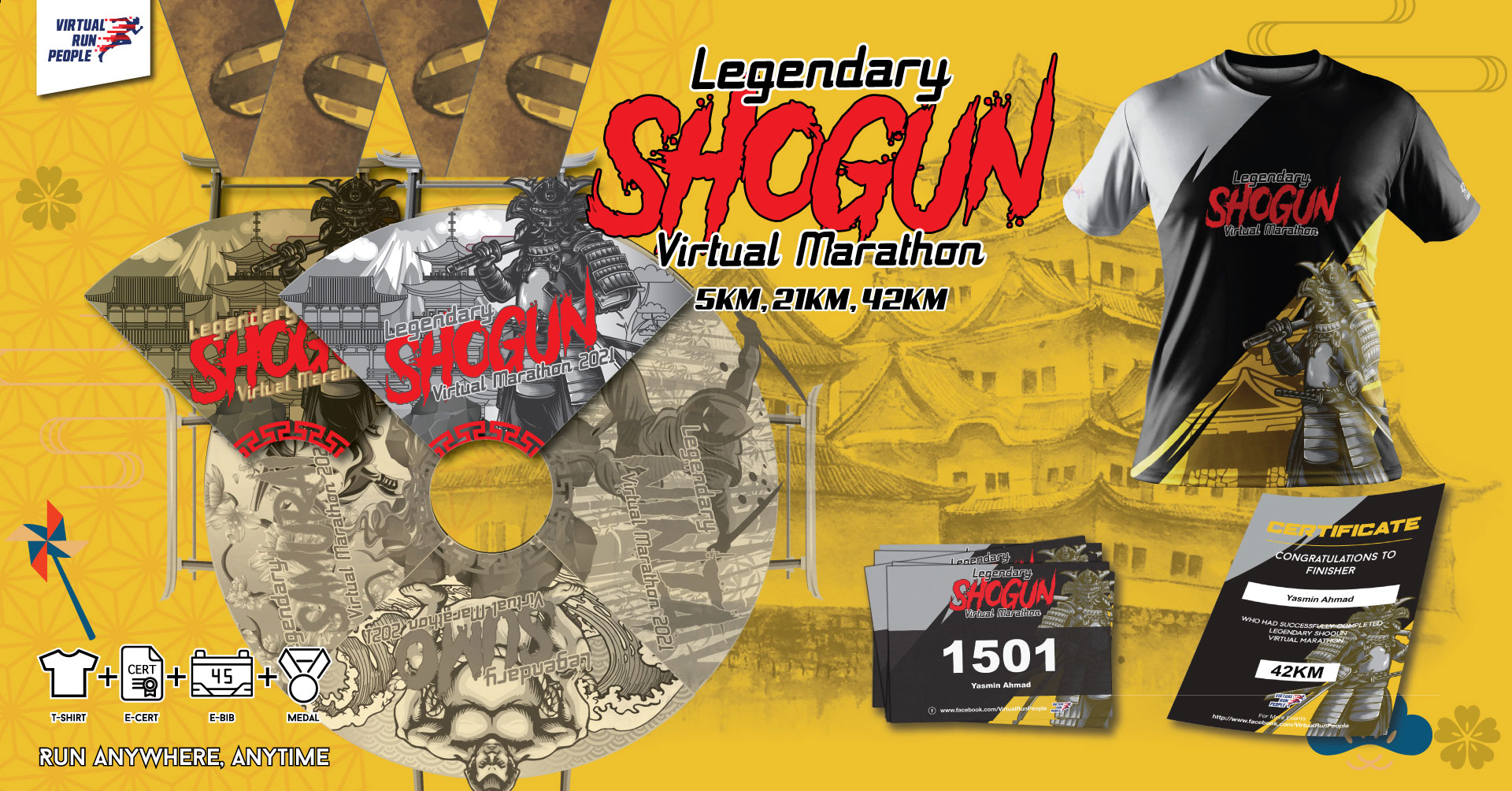 Logo of Legendary Shogun Virtual Marathon 2021