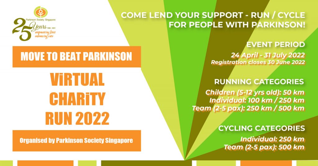 [Virtual] – Move to Beat Parkinson Virtual Charity Run 2022