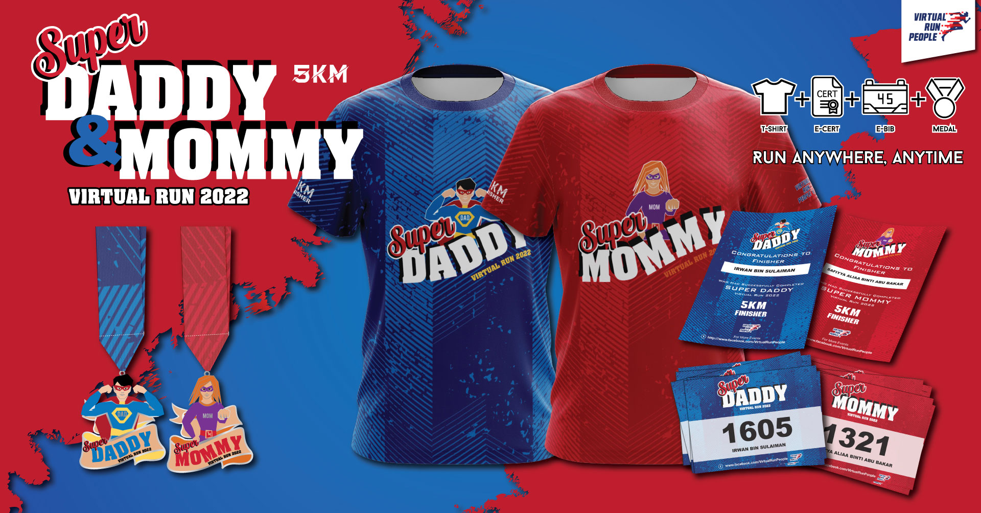 Logo of Super Daddy & Super Mommy Virtual Run 2022