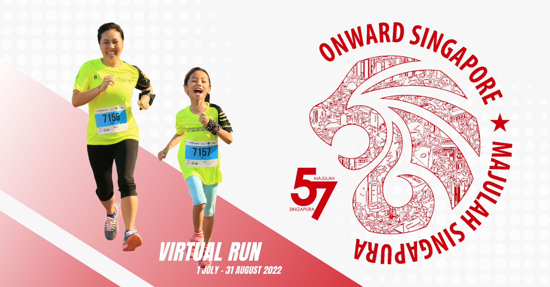Logo of Majulah SG57 Virtual Run 2022