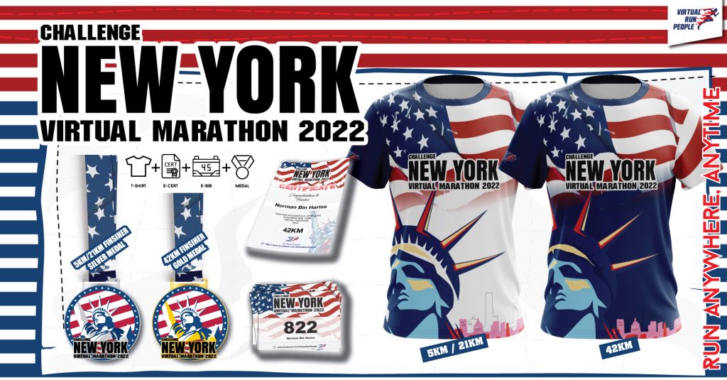[Virtual] – Challenge New York Virtual Marathon 2022