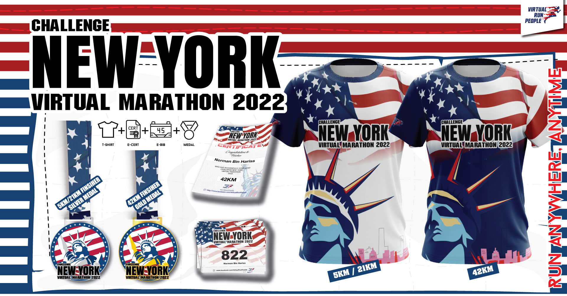 Logo of Challenge New York Virtual Marathon 2022