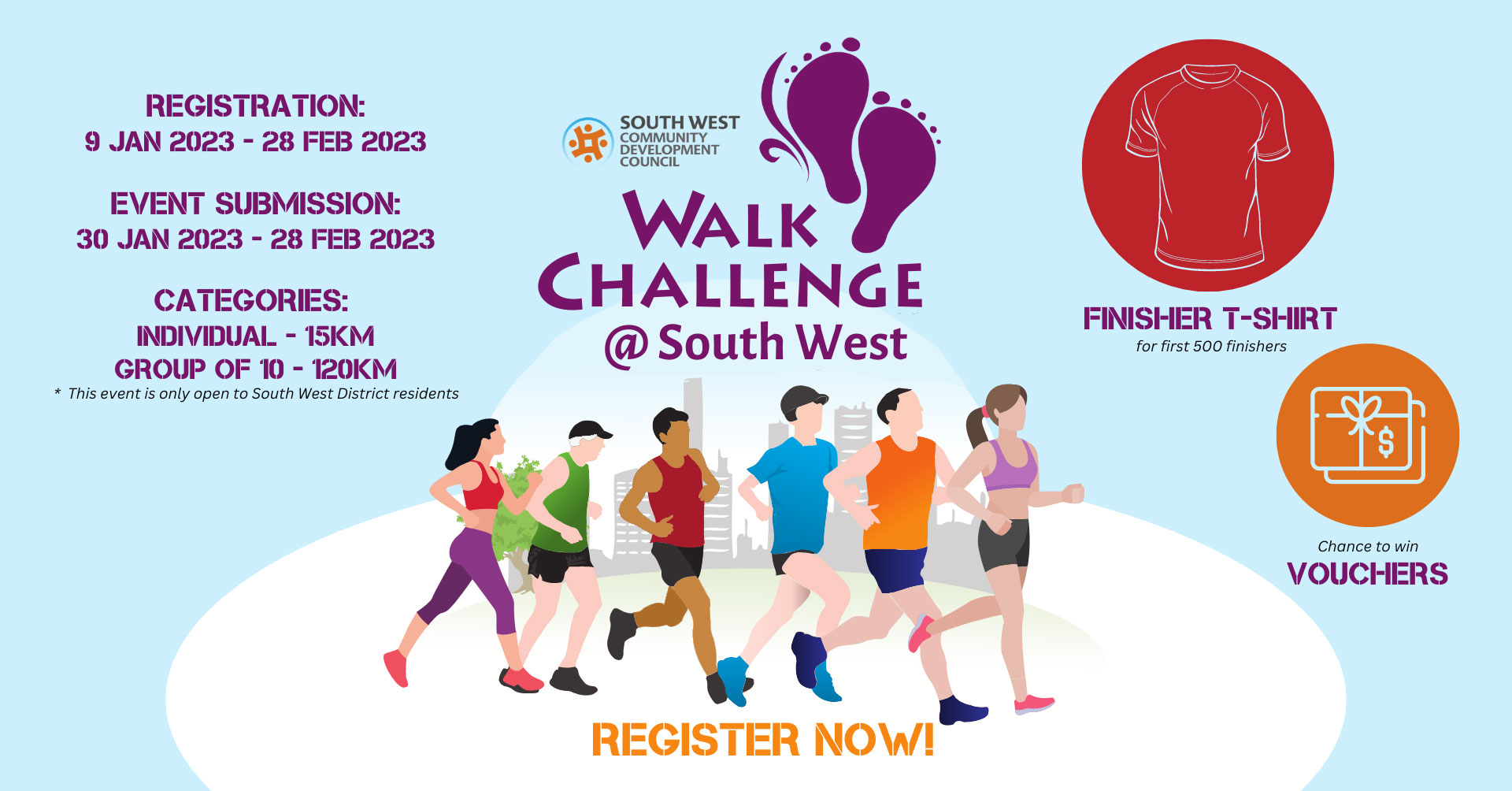 Logo of Walk Challenge @ South West 2023