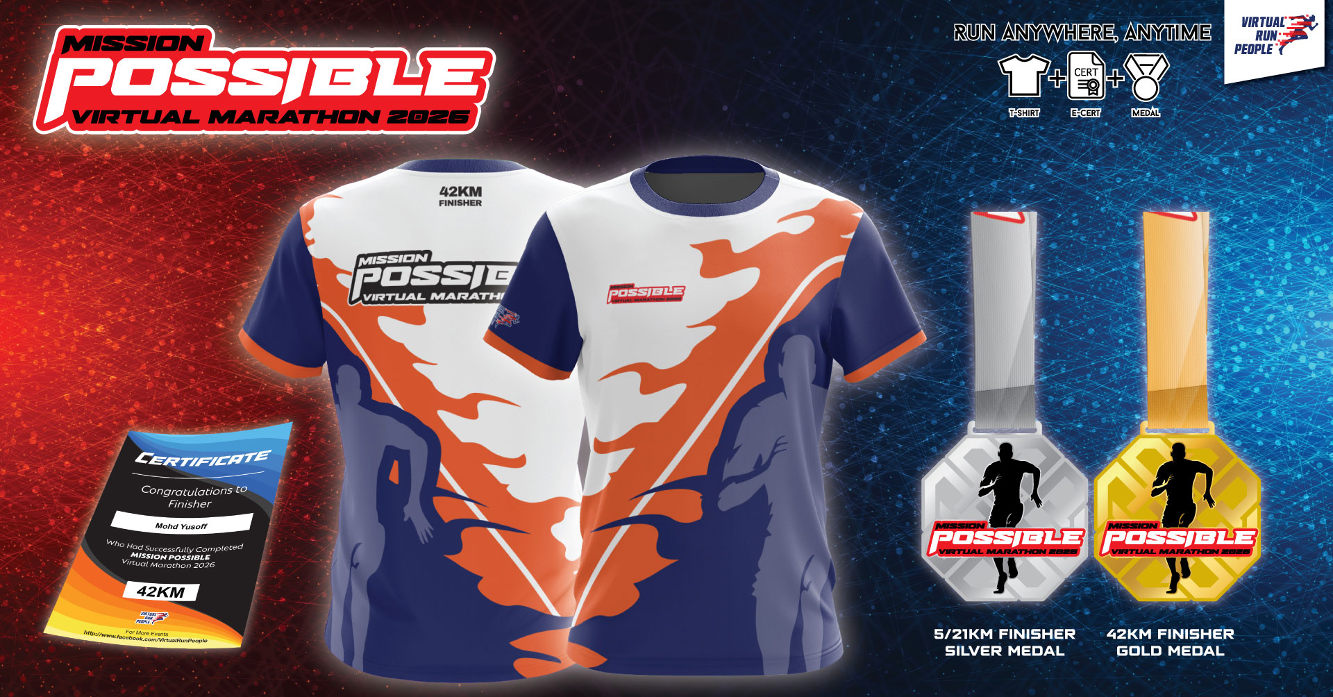 Logo of Mission Possible Virtual Marathon 2026