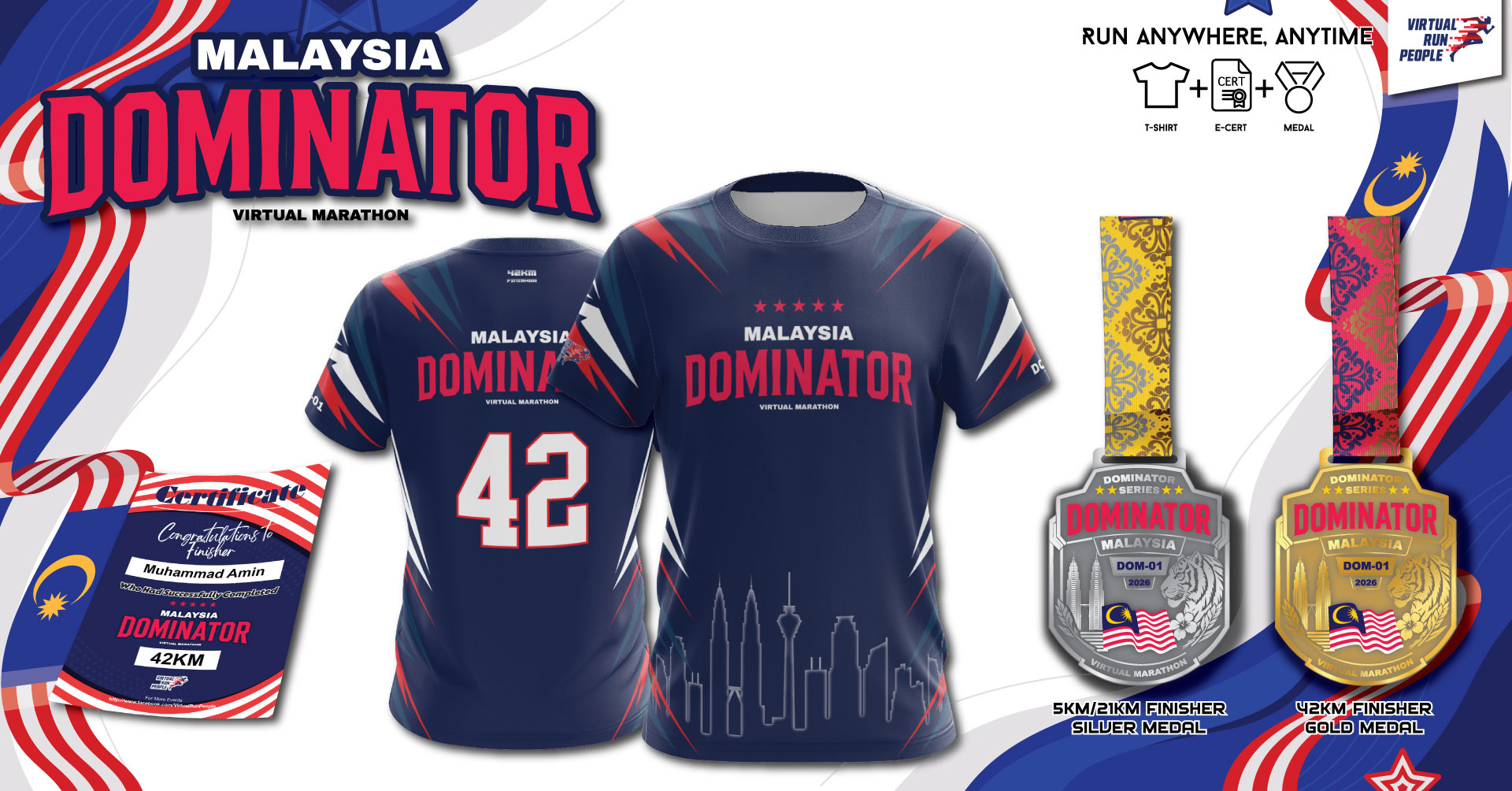 Logo of Malaysia Dominator Virtual Marathon 2026
