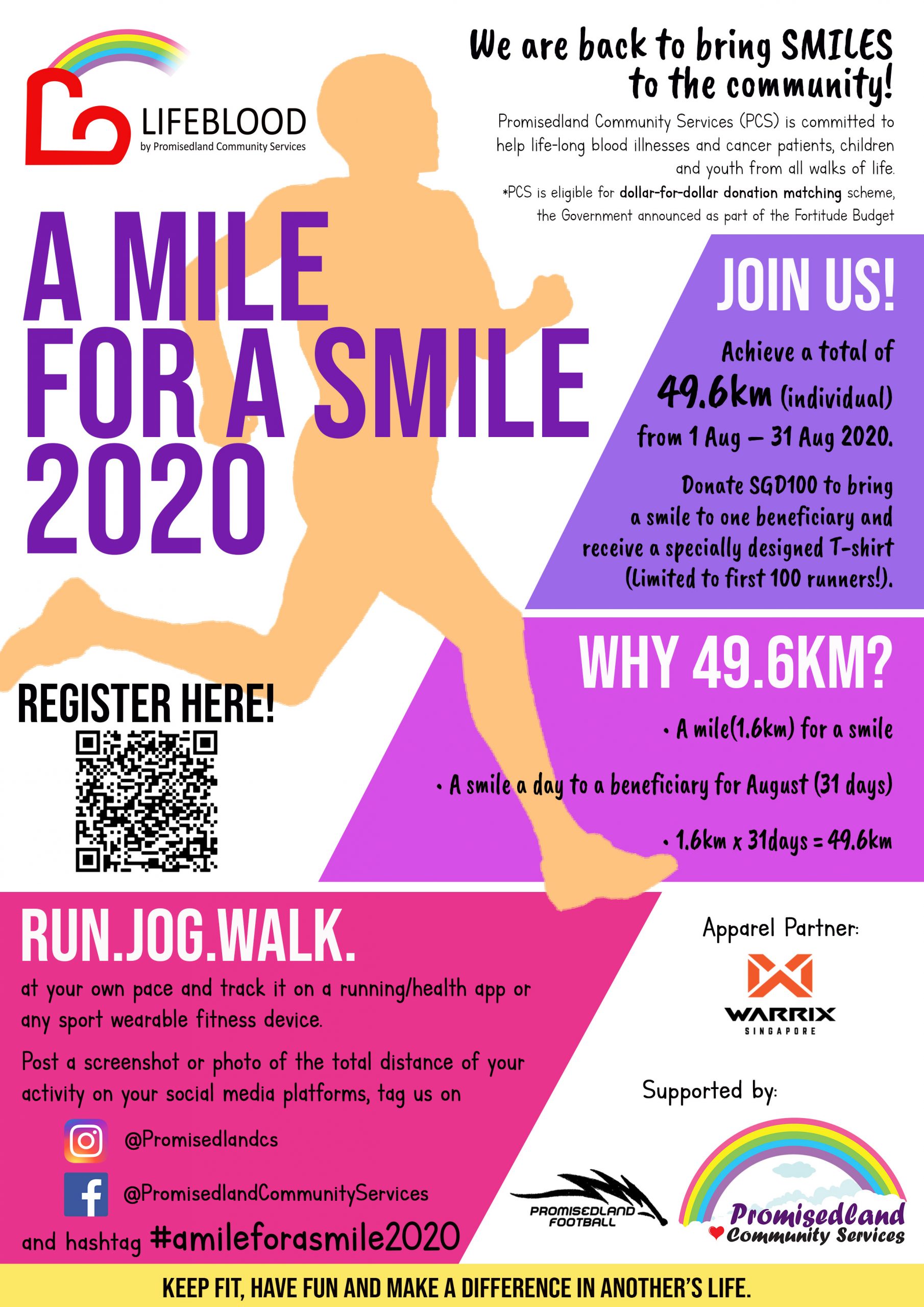 Logo of A Mile for A Smile 2020