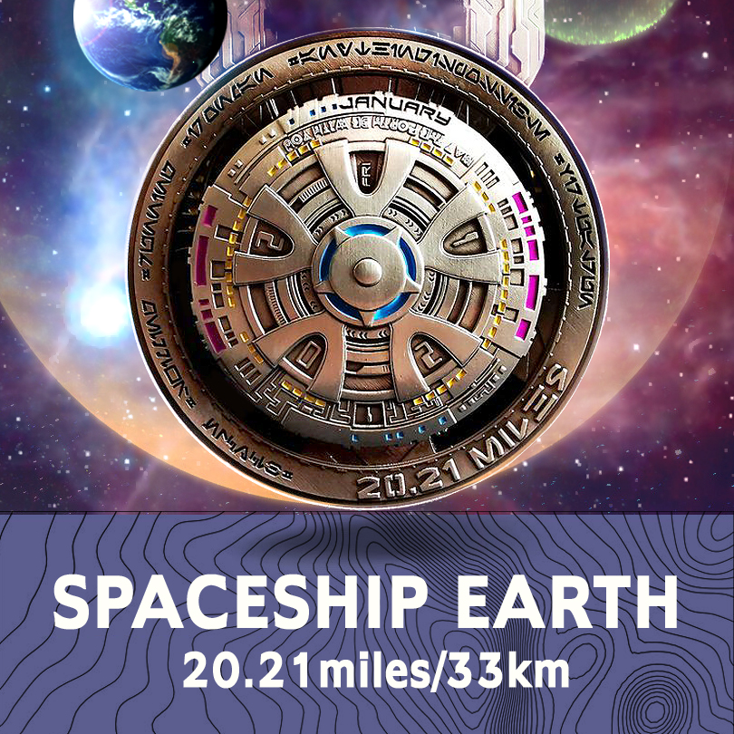 Logo of Spaceship Earth 20.21miles/33km Discovery Challenge 2021