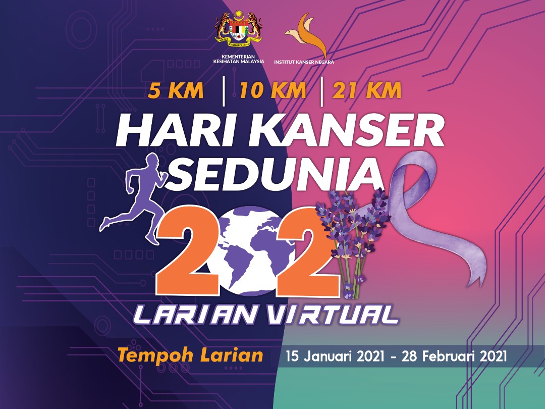Logo of World Cancer Day 2021 Virtual Run