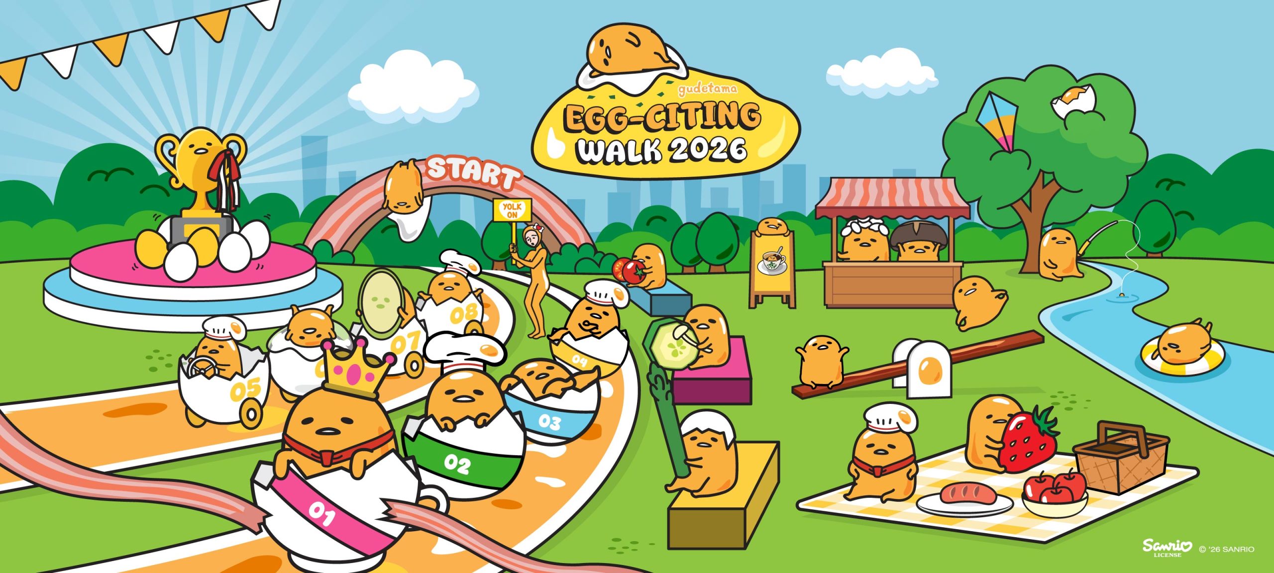 Logo of Gudetama Egg-citing Walk 2026