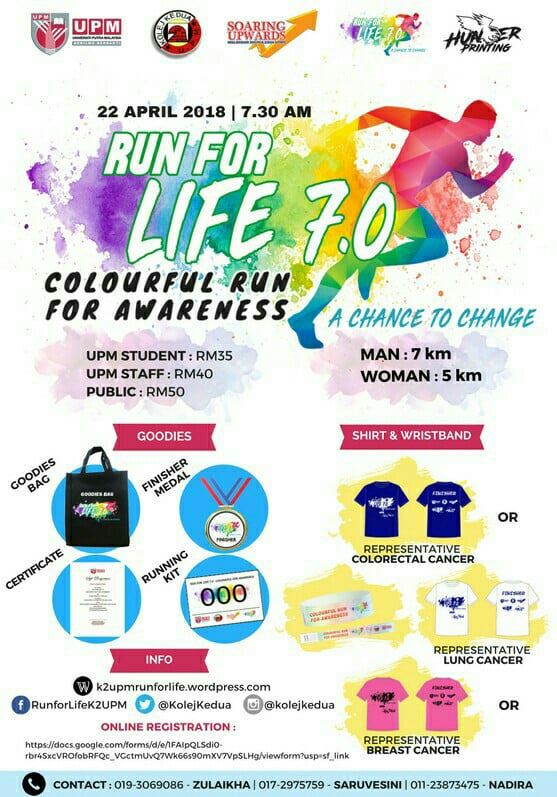 Run For Life 7.0 2018 – Colourful Run For Awareness