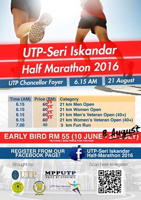 UTP-Seri Iskandar Half Marathon 2016