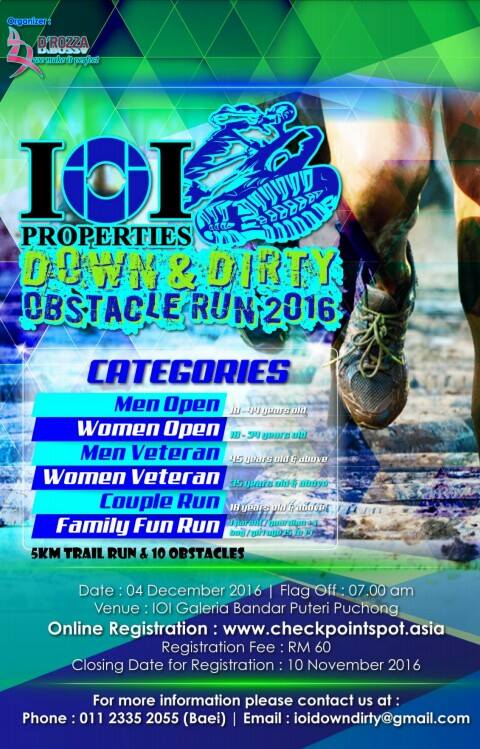 IOI Properties Down & Dirty Obstacle Run 2016